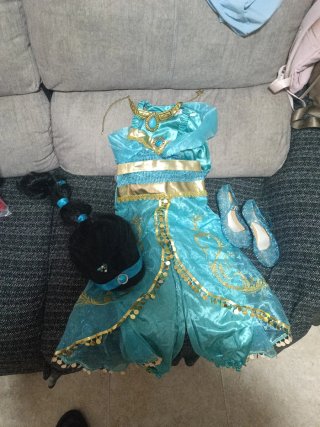 Disfraz Jazmín infantil completo talla 7 8 negocia