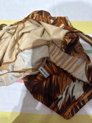 Bañador estampado marrón y beige nuevo 48 talla