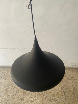 Lámpara Techo Negra Industrial