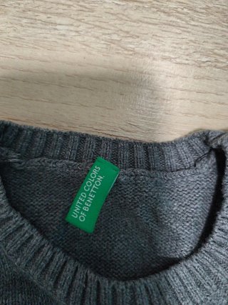 Jersey Benetton niño 5 años gris