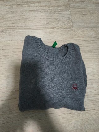 Jersey Benetton niño 5 años gris