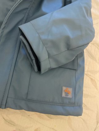 Chaquetón bebé azul con forro