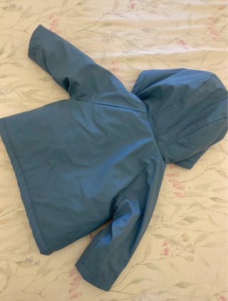 Chaquetón bebé azul con forro