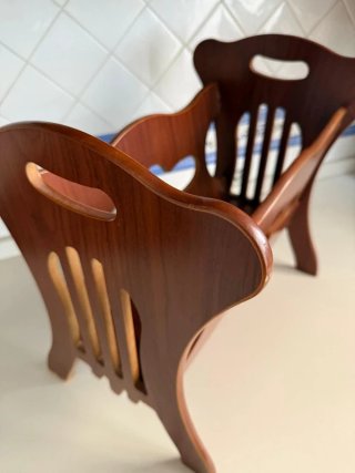 Revistero de madera clásico | Porta revistas