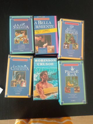 Lote 7 Películas VHS Dibujos Animados