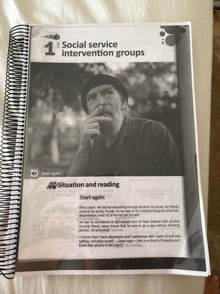 Libro de ingles de integración social. Buen estado