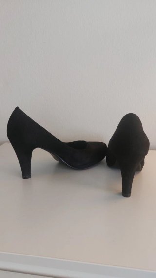 Zapatos tacón ante negro talla 39