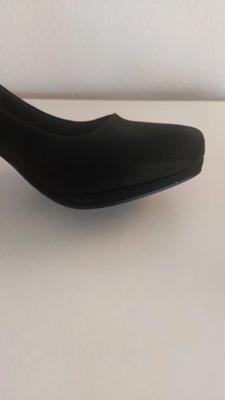 Zapatos tacón ante negro talla 39