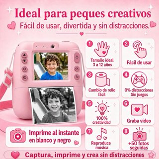 NUEVO! Cámara Fotos Instantánea Infantil Niños