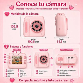 NUEVO! Cámara Fotos Instantánea Infantil Niños