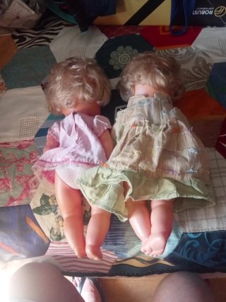 Lote de 2 muñecas antiguas