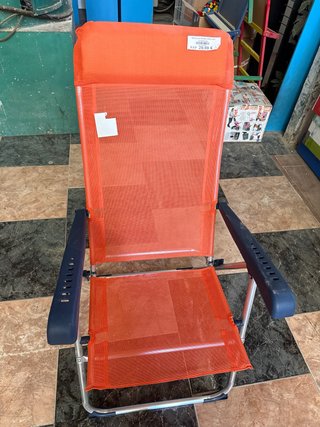 Sillas de Playa Plegables (Azul/Naranja)
