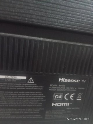 Televisión Hisense 85A6N 85pulgadas pantalla rota