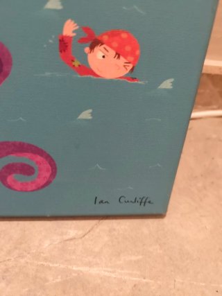Lienzo Infantil Piratas - Ilustración Ian Cuniffe