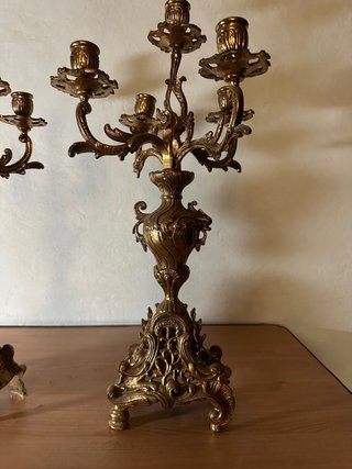 Candelabros de Bronce Estilo Clásico