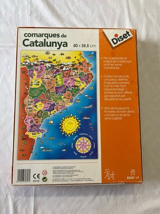 Puzzle Comarcas de Catalunya 142 piezas