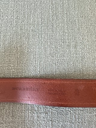 Cinturón Vintage Burberry Marrón y Dorado Original