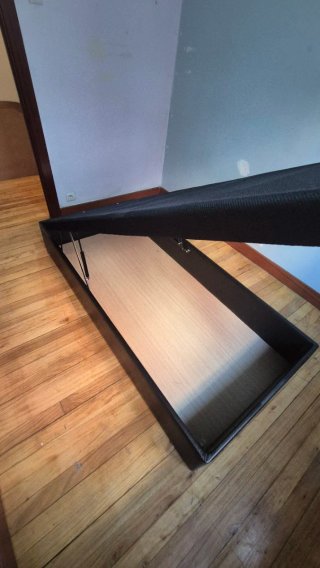 Canapé 90cm tela y madera
