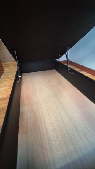 Canapé 90cm tela y madera