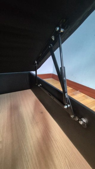 Canapé 90cm tela y madera