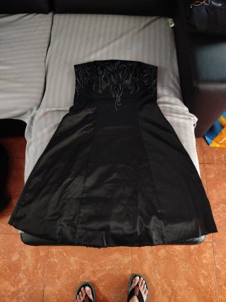 Vestido de fiesta negro talla 42