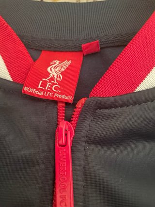 Chaqueta Liverpool Entrenamiento azul y roja