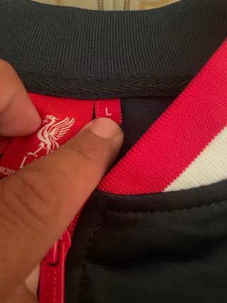 Chaqueta Liverpool Entrenamiento azul y roja