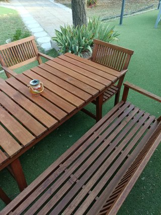 Conjunto Mesa y Sillas Jardín Teka
