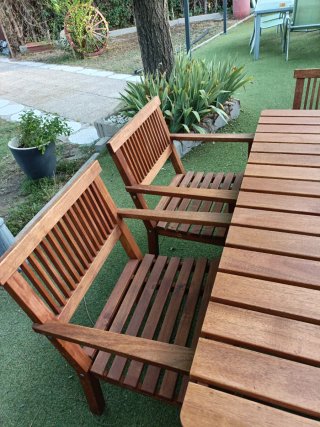 Conjunto Mesa y Sillas Jardín Teka
