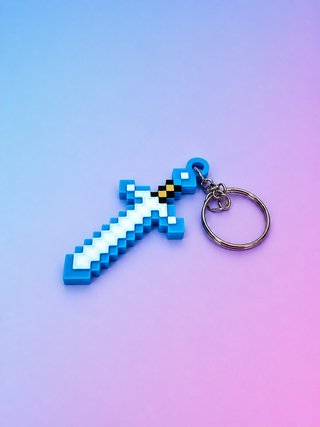 Minecraft Diamond Sword Keychain™ – Llavero Espada
