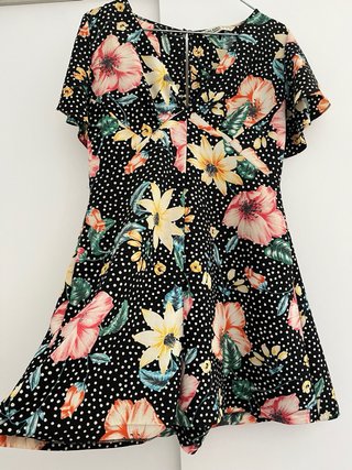 Mono corto Zara floral