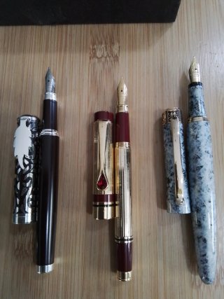 Lote 5 penne stilografiche design premium