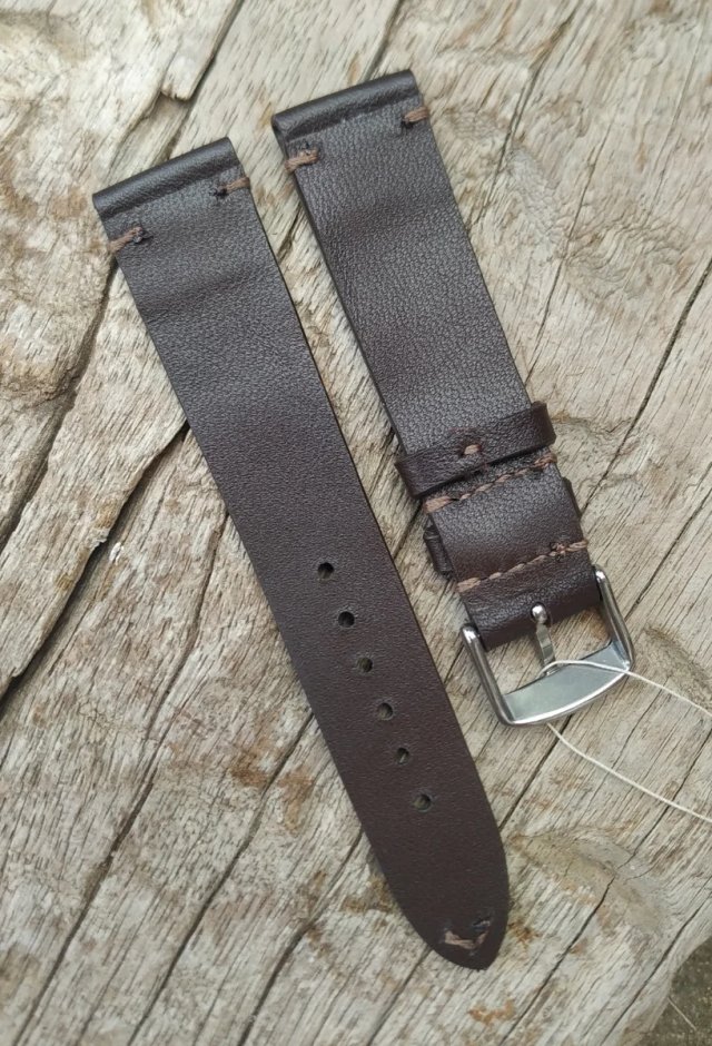 Correa para reloj de piel de vacuno. 20mm