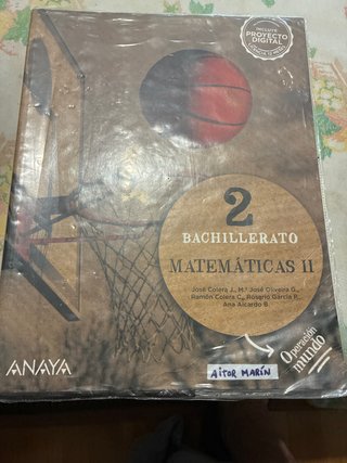 Matemáticas II. 2o de Bachillerato