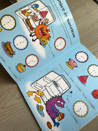 Libro pizarra Usborne Aprendo a decir la hora +5