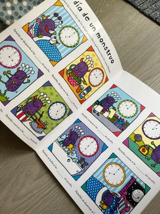 Libro pizarra Usborne Aprendo a decir la hora +5