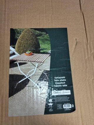 Mesa Jardín Plegable Madera Acacia 78cm