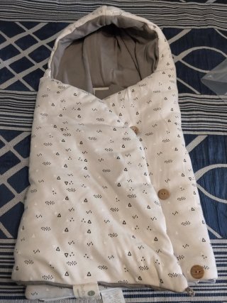 Saco para capazo estampado reversible