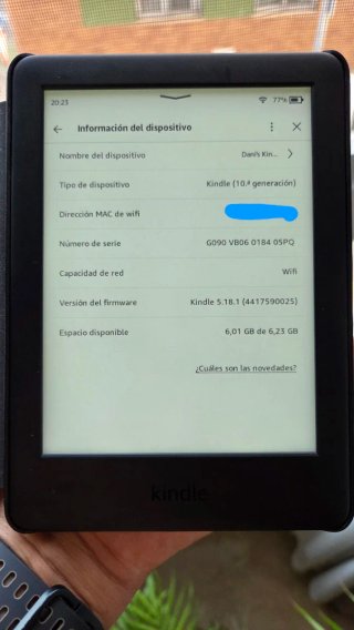 Kindle 10ª Gen con luz Negro