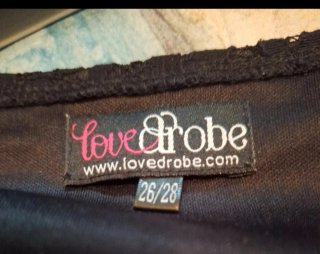 Abito Curvy pizzo e perline nero