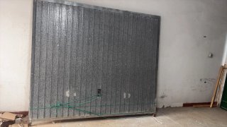 Puerta cochera hierro galvanizado