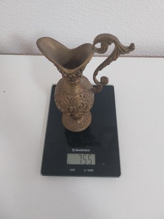 Jarra Aguamanil Vintage de Bronce Macizo Labrado