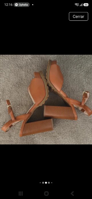 Sandalias Camel Piel Mujer Talla 36 Formula Joven