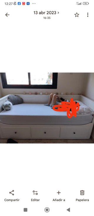 Cama Diván Hemmnes Ikea Blanca