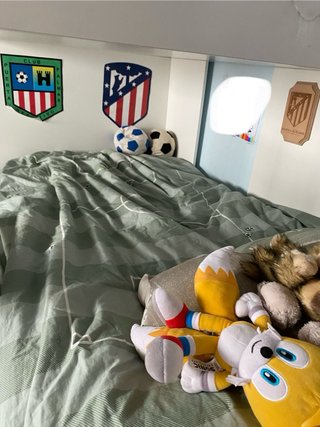 Tren cama con armario y cajones