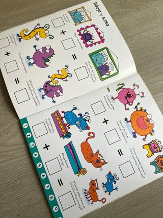 Libro pizarra Usborne Aprendo a sumar y restar +5