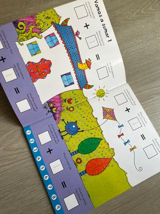 Libro pizarra Usborne Aprendo a sumar y restar +5