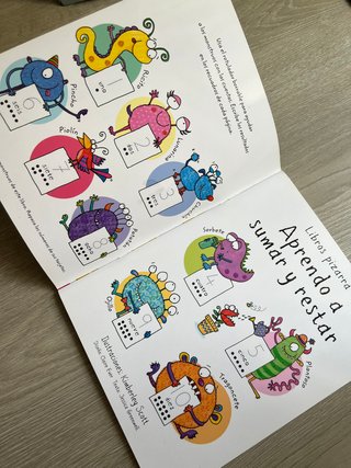 Libro pizarra Usborne Aprendo a sumar y restar +5