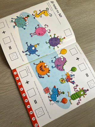 Libro pizarra Usborne Aprendo a sumar y restar +5