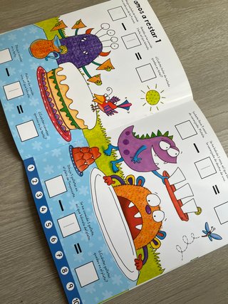 Libro pizarra Usborne Aprendo a sumar y restar +5